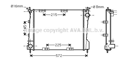 AVA QUALITY COOLING Radiators, Motora dzesēšanas sistēma RT2371